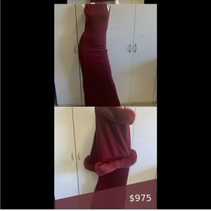 ISO!! H by Halston dress and cape!!